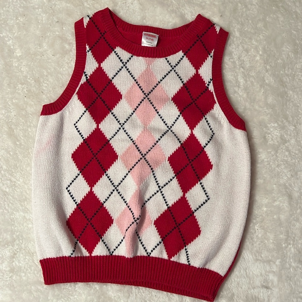 GUC Gymboree girls sweater vest medium 7-8